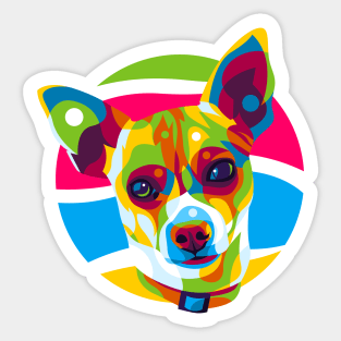 The Colorful Chihuahua Dog Sticker